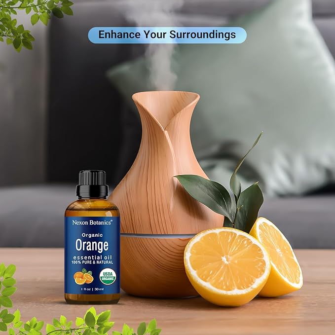 Organic Orange Essential Oil 30 ml - 100% Pure & Natural - Hexane Free