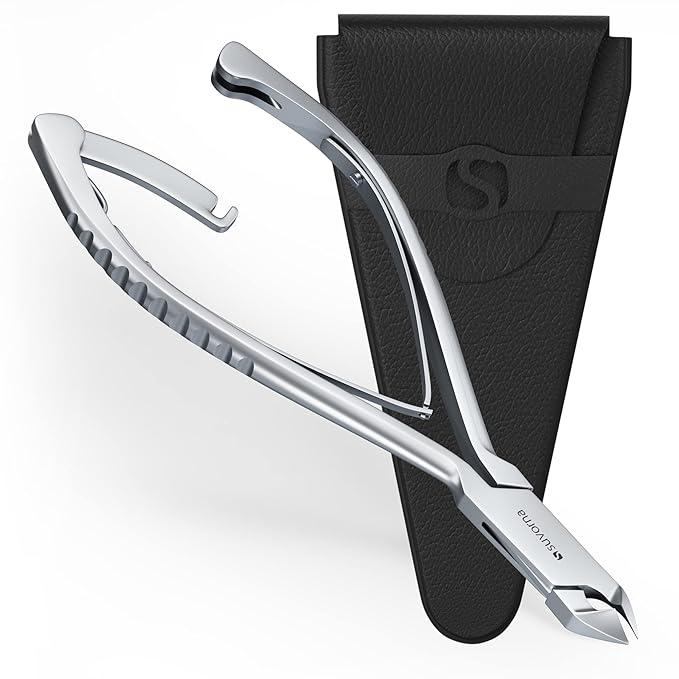 Suvorna Professional Cuticle Trimmer and Cuticle Nippers - Cuticle Clippers for Women and Men - Cuticle Cutter For Nails - Sharp Cuticle Nippers Professional for Spas and Salons