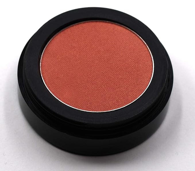 Pure Ziva Dusty Coral Peach Pink Orange Sunkissed Shimmering Shimmer Pressed Powder Single Eyeshadow; Talc, Paraben & Cruelty Free