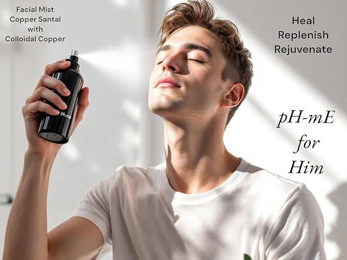 pH-mE Hydrating Cleaning Face Mist, Copper Rose, Pure, Natural, Organic Ingredients Helps your Skin Reduce Wrinkles, Fine Lines, Inflammation, Acne, for Clear Beautiful Skin (2oz)