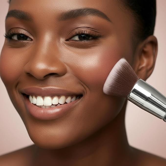 Lamora Flat Top Kabuki Foundation Brush - Liquid Cream Powder Face Brush