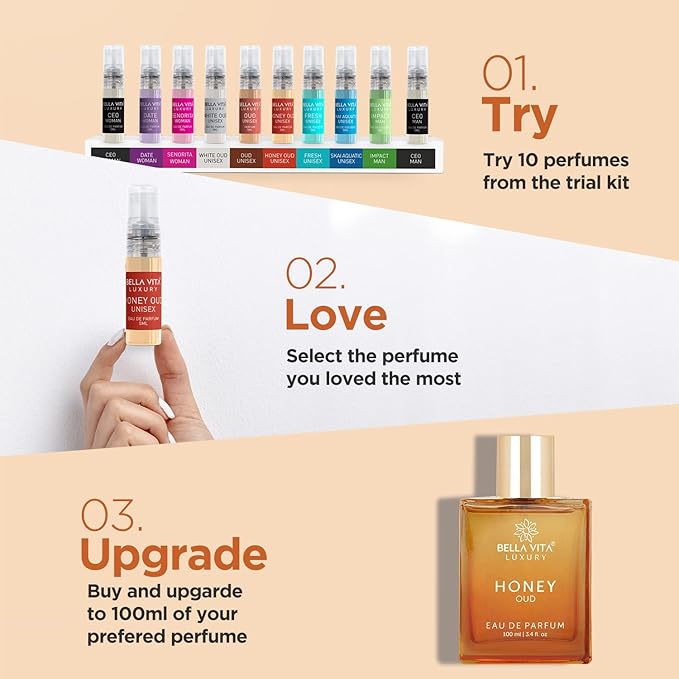 Bellavita Luxury Honey Oud Eau de Parfum | 100 ml (3.4 fl.oz.) | Perfume for Men and Women | Sweet Honey, Bergamot, Oud, and Amber Notes | Women's Day Special