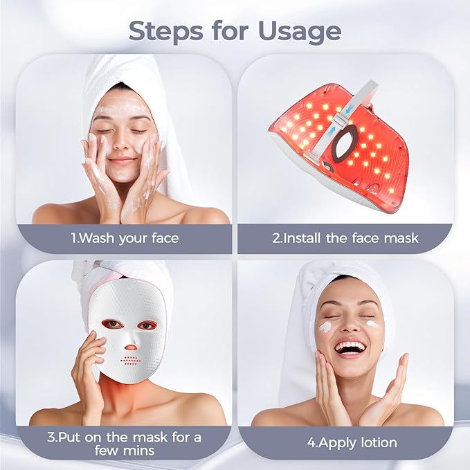 LED Silicone mask (Model: LP-RVTGLWP-WHT, LP-RVTGLW-WHT, TLM200)