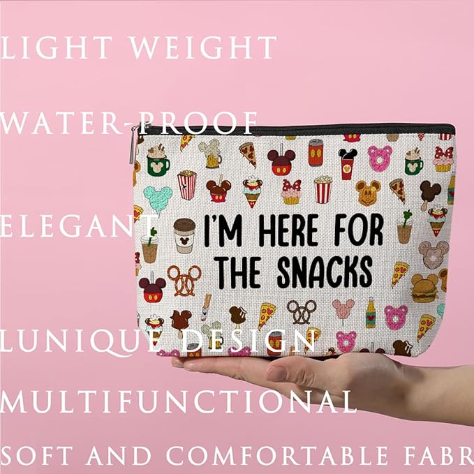 ZHAMEN Cartoon Mouse Makeup Bag Cosmetic Bag Zipper Pouch Funny Cute Mouse Themed Gifts Animal Lover Gifts Friendship International Nurses Day Birthday Gift for Women Girl Sister Friend Bestie