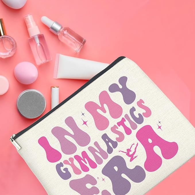 UPNEGE Gymnastics Gifts Funny Gymnast Makeup Bag for Women