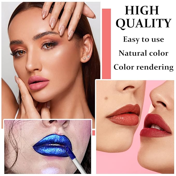 QIUFSSE Peel Off Lip Stain Lip Tint Matte Liquid Lipstick - 01