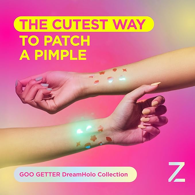 ZitSticka DreamHolo Pimple Patches for Face and Body - Trendy & Stylish Hydrocolloid Acne Patches for Zits & Blemishes - Fast-Acting & Effective - 72 Count