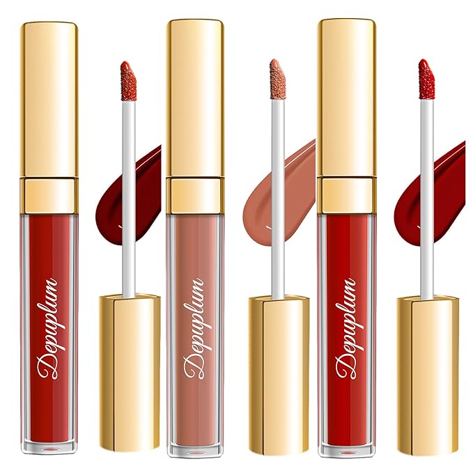 Depuplum 3Pc Matte Liquid Lipsticks for Women Long Lasting Lip Stick
