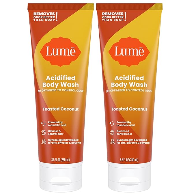 Lume Acidified Body Wash - 8.5 oz, 2 pk (Toasted Coconut)