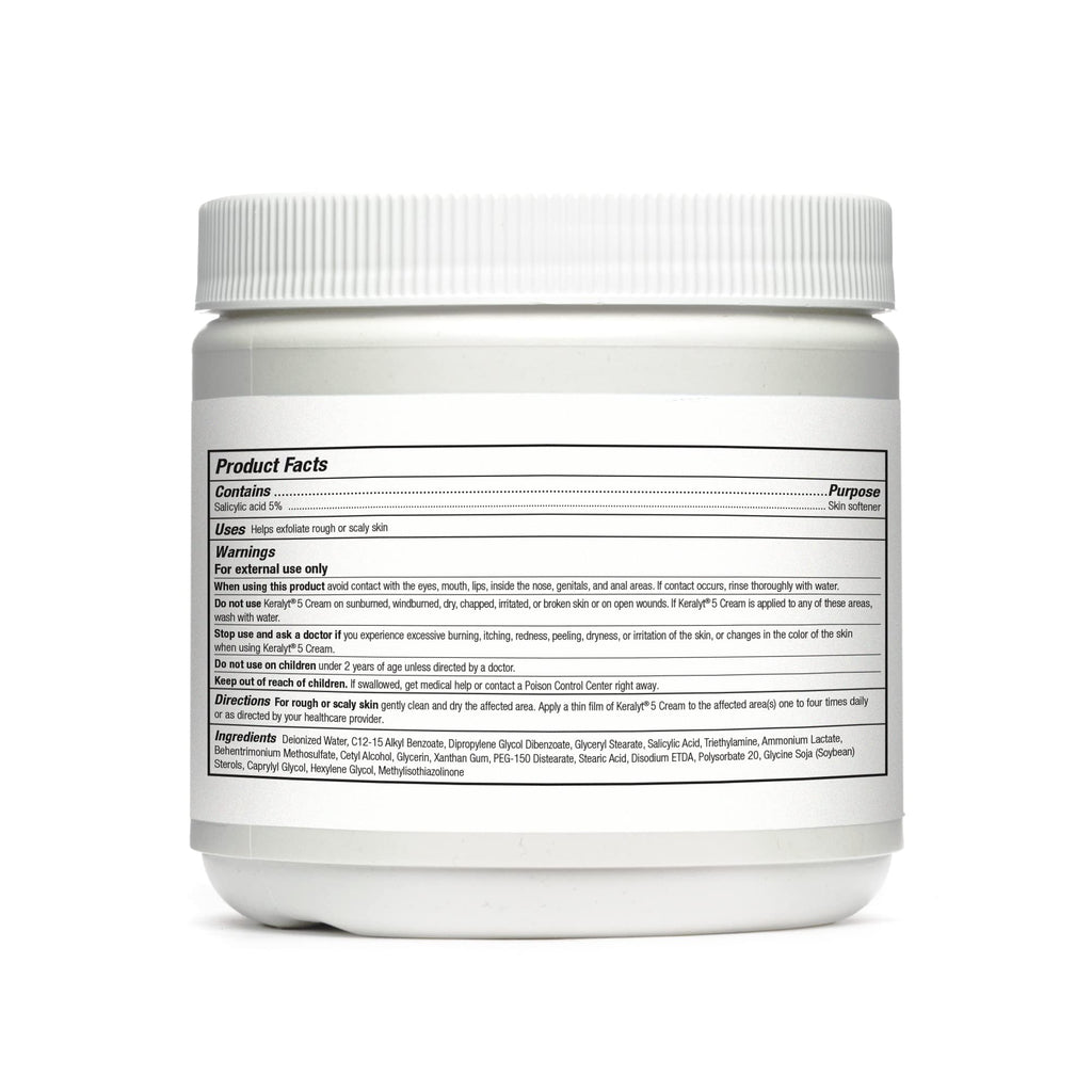 Keralyt 5 Psoriasis Cream - Full Body 5% Salicylic Acid Exfoliating Skin Lotion - Promotes Relief from Itchy, Redness, Dryness, Roughness, and Flakey Skin