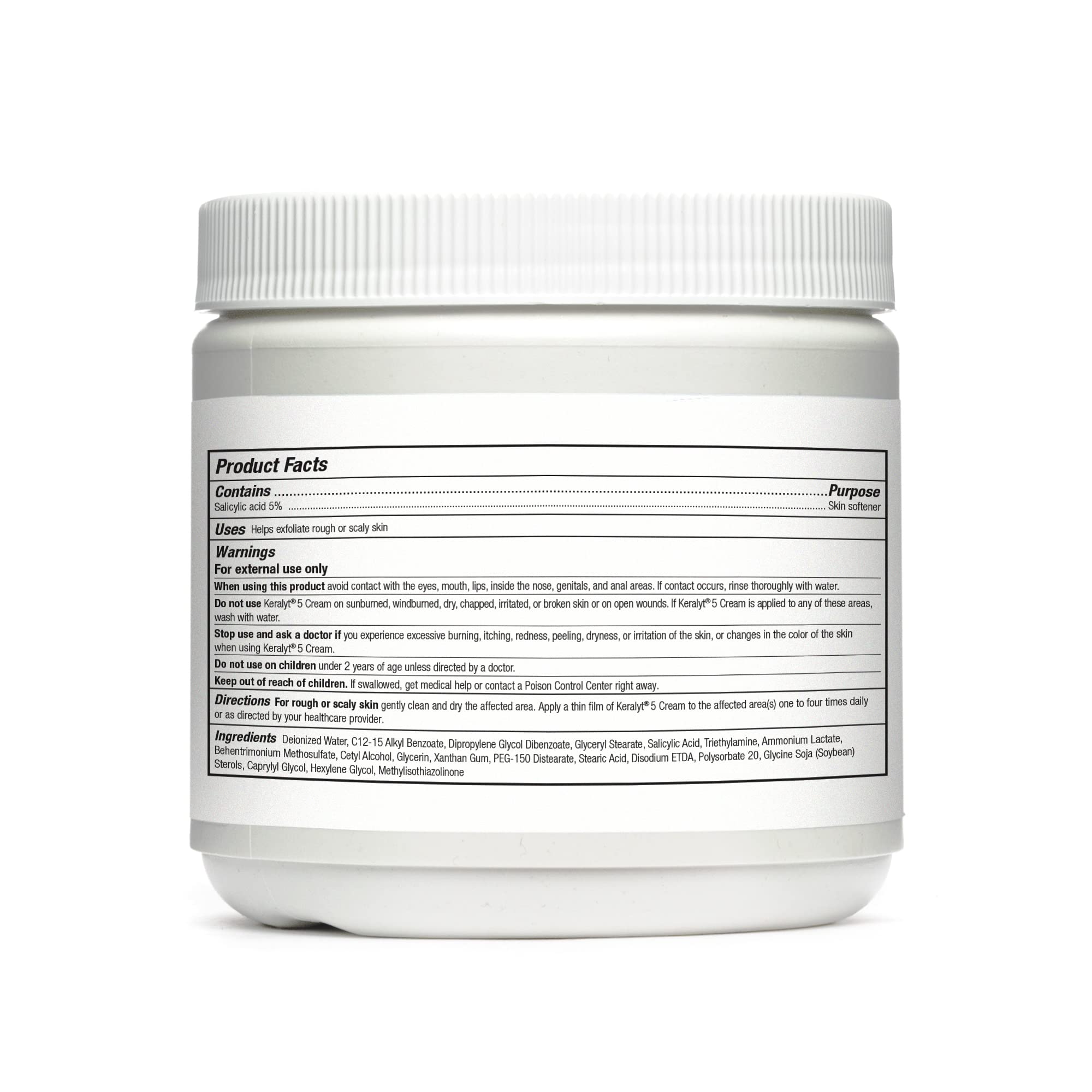 Keralyt 5 Psoriasis Cream - Full Body 5% Salicylic Acid Exfoliating Skin Lotion - Promotes Relief from Itchy, Redness, Dryness, Roughness, and Flakey Skin