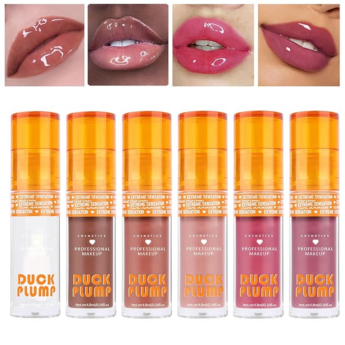 Metfdlaig Super Lustrous Lip Oil, Non-Sticky, Hydrating, Hypoallergenic, Waterproof, High Shine Finish (06# Deep Berry)