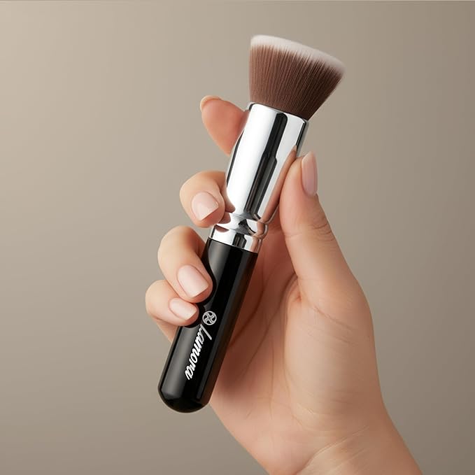 Lamora Flat Top Kabuki Foundation Brush - Liquid Cream Powder Face Brush