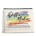 UPNEGE Difference Maker Makeup Bag Thank You Gifts for Mentor Leader Coach Boss Coworker, Difference Maker Gift Appreciation Cosmetic Bag Zipper Makeup Pouch