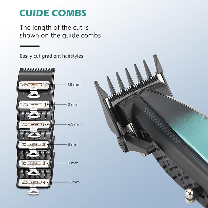VGR 270 Fresh Fade Hair Clippers for Men with 9000 RPM Motor