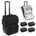 OCHEAL Large Makeup Train Case with 4 Travel Makeup Bags Set, Cosmetic Case for Hairstylist, Hairdresser Storage Bag with Detachable Pouch, Heat Insulation and Anti-Scalding Full Layer