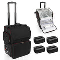 OCHEAL Large Makeup Train Case with 4 Travel Makeup Bags Set, Cosmetic Case for Hairstylist, Hairdresser Storage Bag with Detachable Pouch, Heat Insulation and Anti-Scalding Full Layer