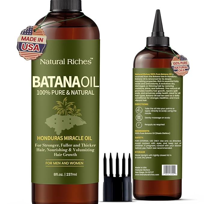 Batana Oil for Hair Growth 8 Fl Oz - Cold Pressed