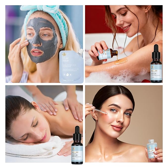 23 Pcs Mother's Day Gifts for Mom, Ylang Facial Skin Care Gift Set, Bath and Body Gifts Basket for Women & Men, Spa Kit Gift Baskets, Birthday Gifts For Women, Sheet Mask, Gel Eye Mask, Christmas