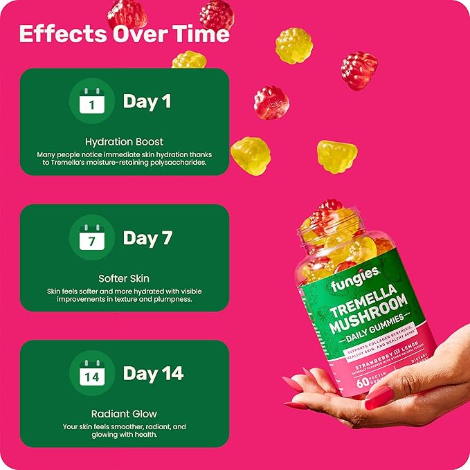 Fungies Tremella Extract Gummies | 60 Count | Beauty Gummy Supplement