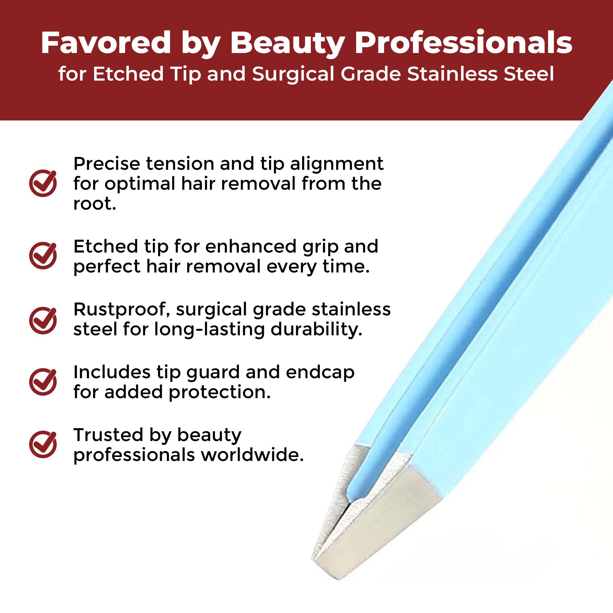 Venus by Regine Slant Tweezers, Blue