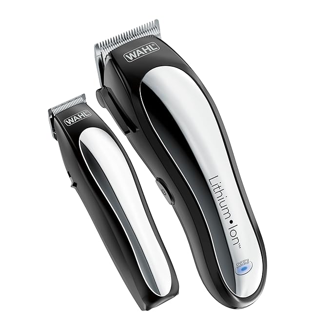 Wahl USA Lithium-Ion Cordless Hair Clipper & Trimmer Haircutting Combo Kit