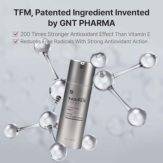 RADIPAIR HOMME – Korean All-in-One Serum for Men | Hydrates, Soothes & Repairs | 4.05 fl oz with Patented TFM