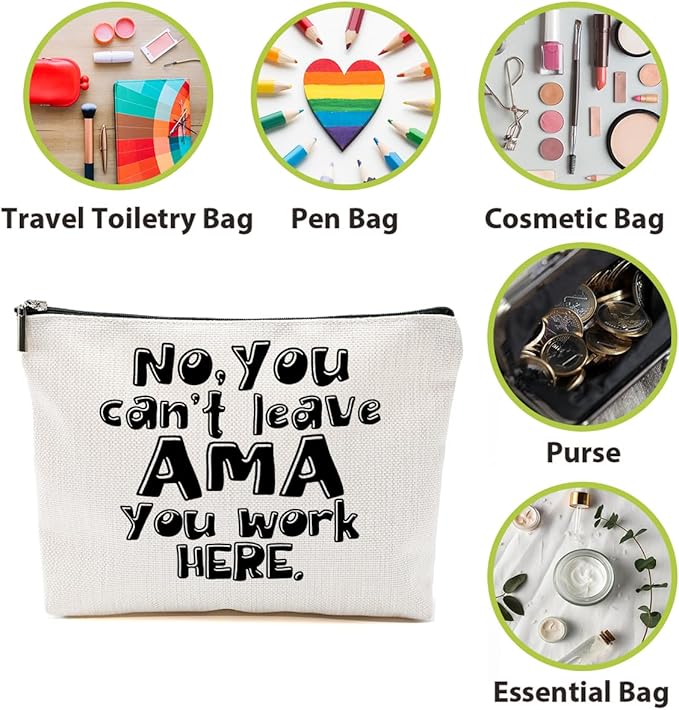 BQXH Nurse Gifts, Funny Makeup Bag, Nurse Accessories Funny Cosmetic Bag