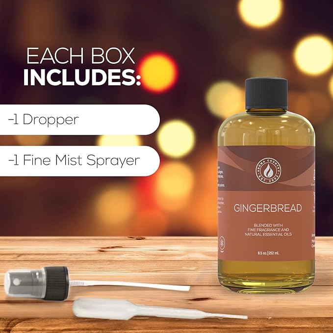 Aroma Country Gingerbread Luxury Diffuser Oil Refill (8.5 Fl Oz)