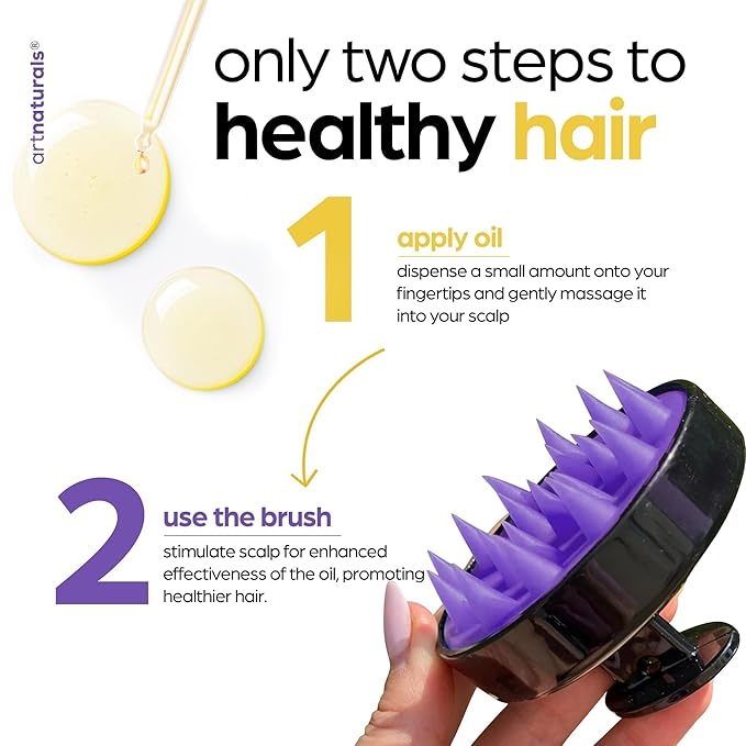 ArtNaturals Rosemary Castor Hair Growth Oil Set, 4 oz
