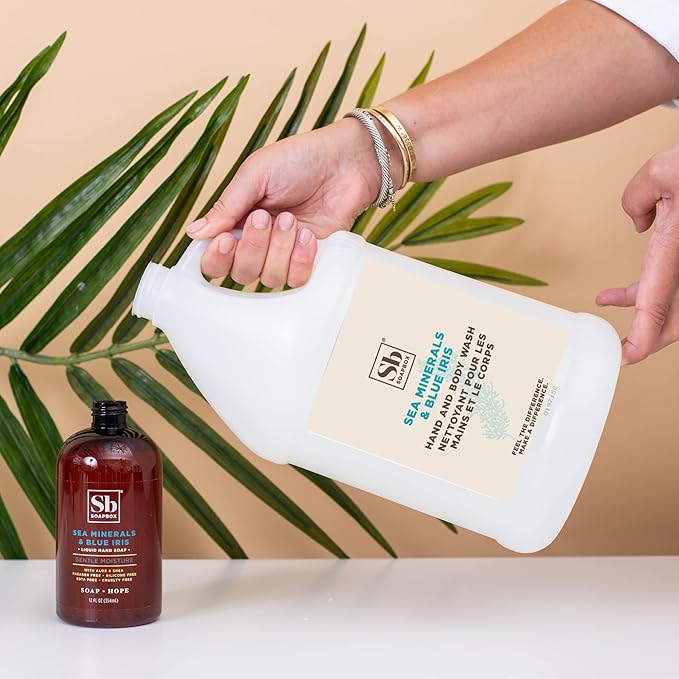 Soapbox Sea Minerals & Blue Iris Soap/Body Wash - 1 Gallon Refill Bulk Size
