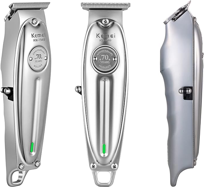 KEMEI Professional Beard & Hair Trimmer for Men Cordless T-Blade Trimmers