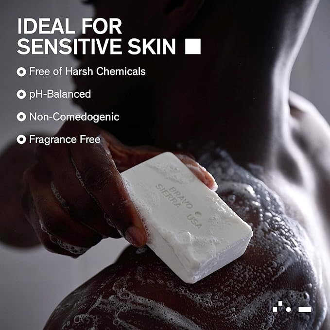 Bravo Sierra Face & Body Bar Soap for Women & Men - Moisturizing Bath Soap