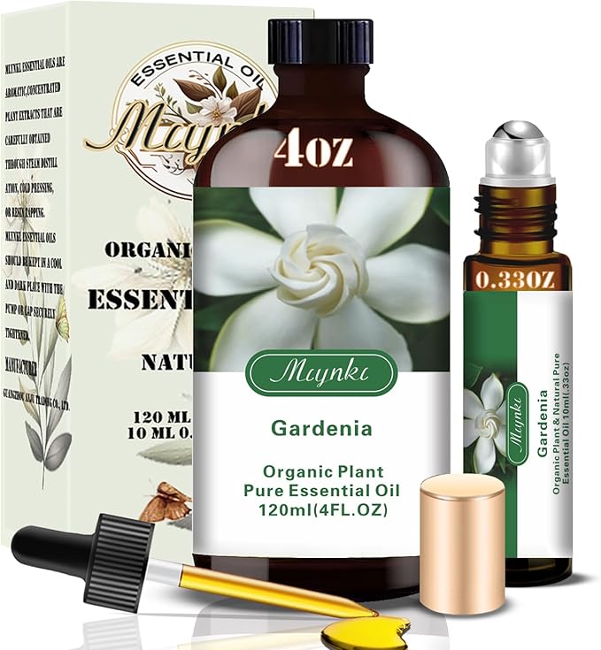 MLYNKL Gardenia Essential Oil,Gardenia Oil for Massage Home,4 fl oz