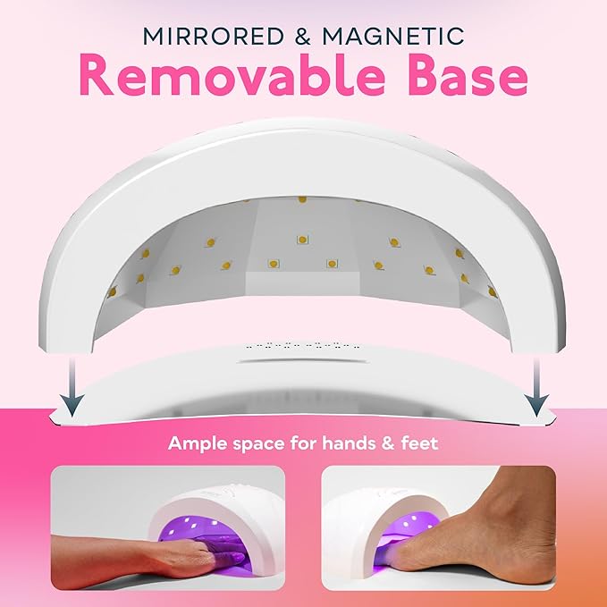 SUNUV UV LED Nail Lamp, Gel Light for Nail Polish UV Dryer SUNONE White