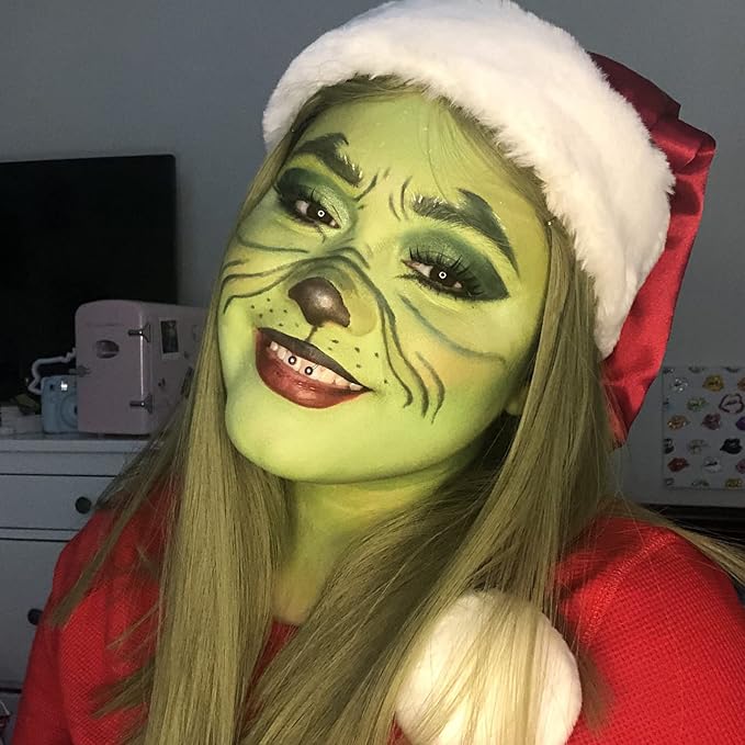 MEICOLY Light Green Face Body Paint Stick(1.06 Oz),St Patricks Day Accessories Face Paint, Elphaba Green Face Paint,Disgust Goblin Witch Face Makeup,Hunting Camo Gamora,Ogre Green