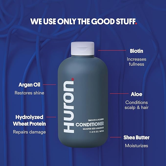 Huron Conditioner: Scalp Soothing & Hair Strengthening 2-pack, (11.8 oz)