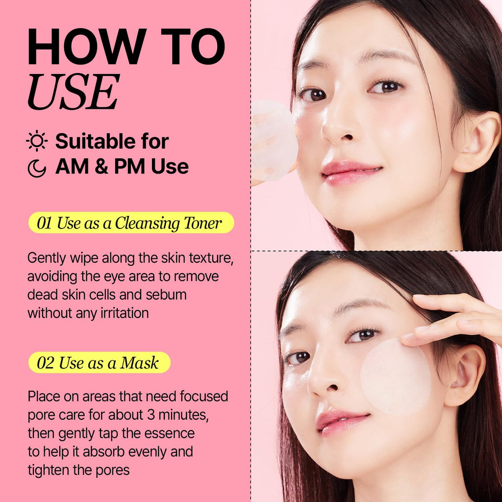 Veganifect Pore Refining Toner Pad for All Skin Types, Sebum Control, Tighten Pores, Korean Skin Care, Vegan (70 Pads)