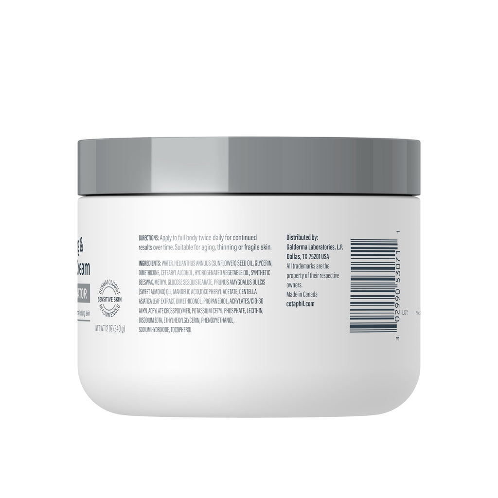 Cetaphil Skin Activator Firming Body Cream, AHA + CICA, 12oz
