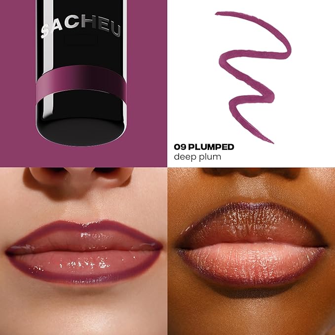 Sacheu Lip Liner STAY-N Peel Off Lip Stain, Longwear, PLUMped