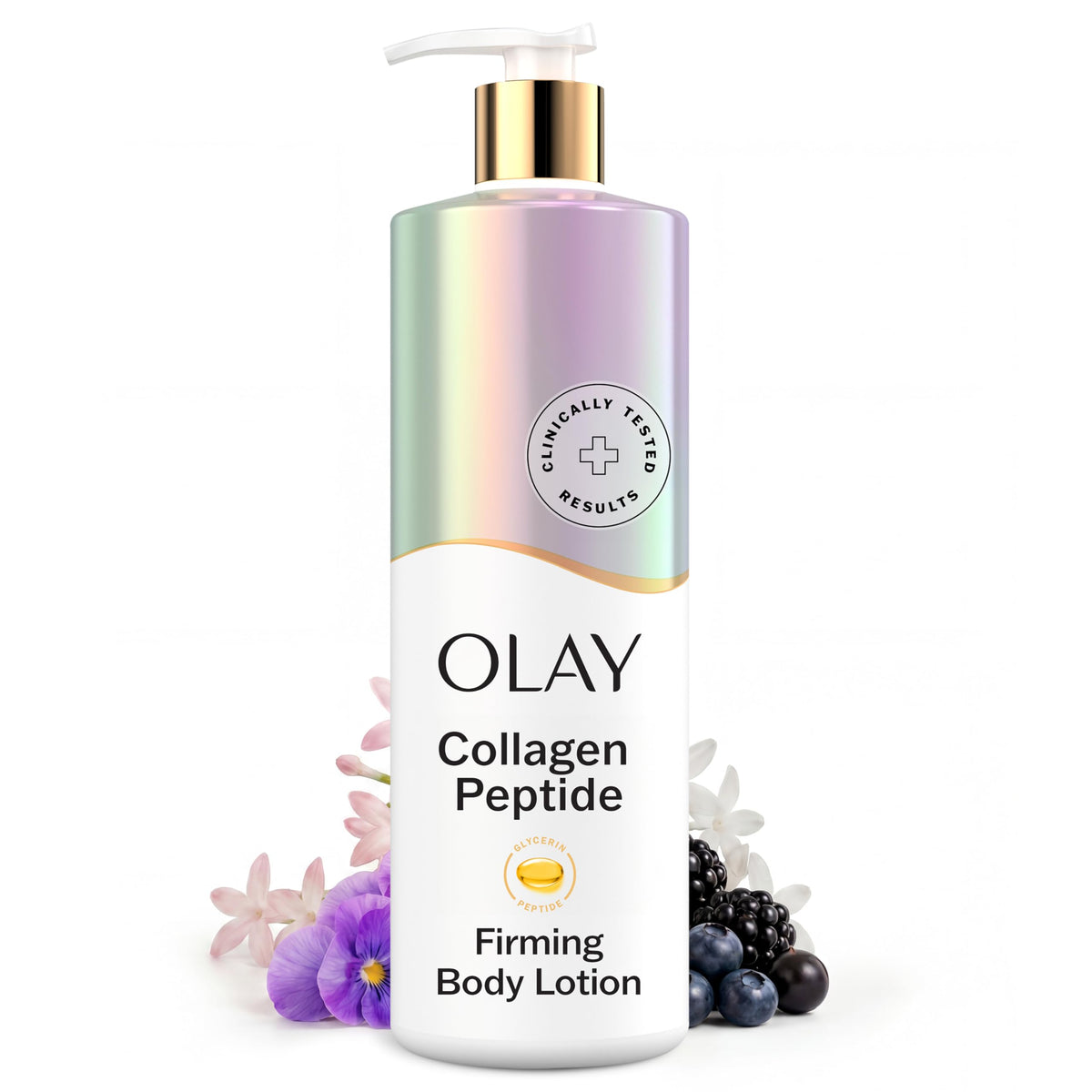 Olay Super Serum Body Cream for Dry Skin, 24hr Long Lasting Hydration, 5+ Ingredient Serum Complex for Bright Even Firm Luminous Skin, Sweet Vanilla & Soft Wood Scent,10 fl oz