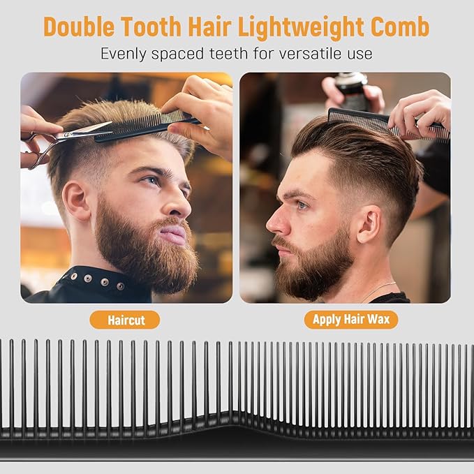 Stylemate Men's Hair Styling Combs and Brush Set - Roller Brush for Adding Volume, Pompadour, Slicked-back, Fauxhawk, Undercut Styling Combs