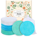 ProCIV Reusable Makeup Remover Pads, 20 Packs Organic Washable & Eco, Green