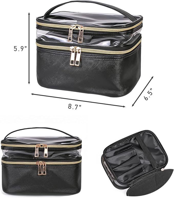 imerelez Travel Makeup Bag Makeup Organizer Bag Cosmetic Bag Makeup Bags for Women Cosmetics Cases Portable Waterproof Foldable