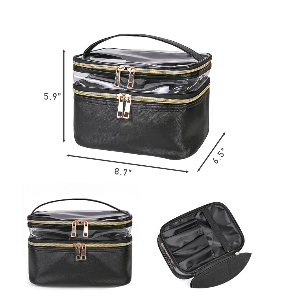 imerelez Travel Makeup Bag Makeup Organizer Bag Cosmetic Bag Makeup Bags for Women Cosmetics Cases Portable Waterproof Foldable