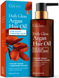 Gya Labs Daily Gloss Argan Oil - 3.4 Fl Oz - for Frizzy, Damaged & Color- Hair - Strengthening, Shine & Protection