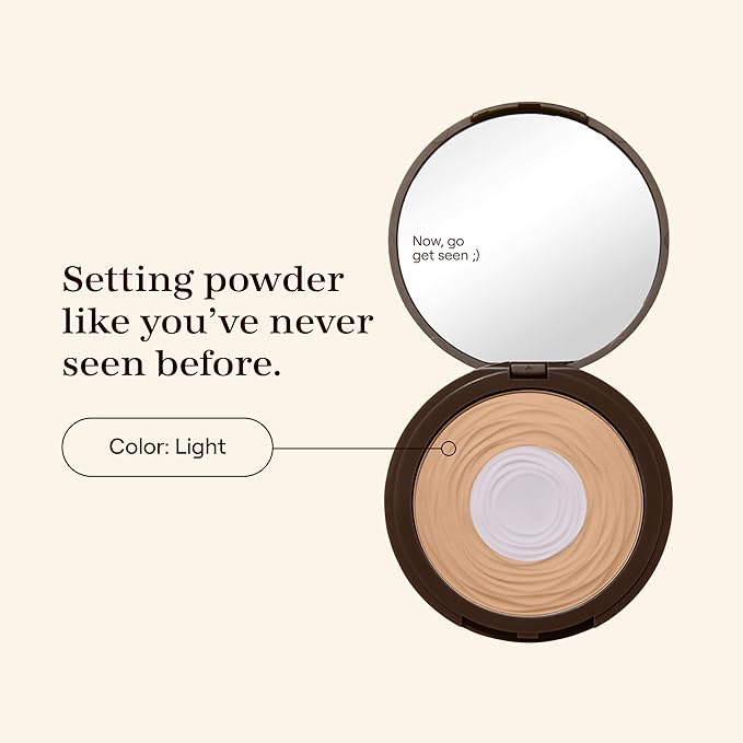Live Tinted Hueskin Brightening Core Setting Powder, Light, Soft Matte