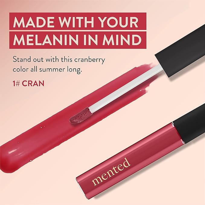 Mented Cosmetics Lip Gloss for Women Tinted Lip Balm Stain, Made in USA