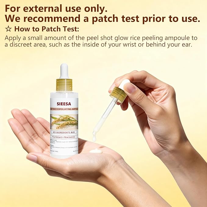 Peel Shot Glow White Rice Peeling Ampoule(80ML/2.71 Fl Oz）