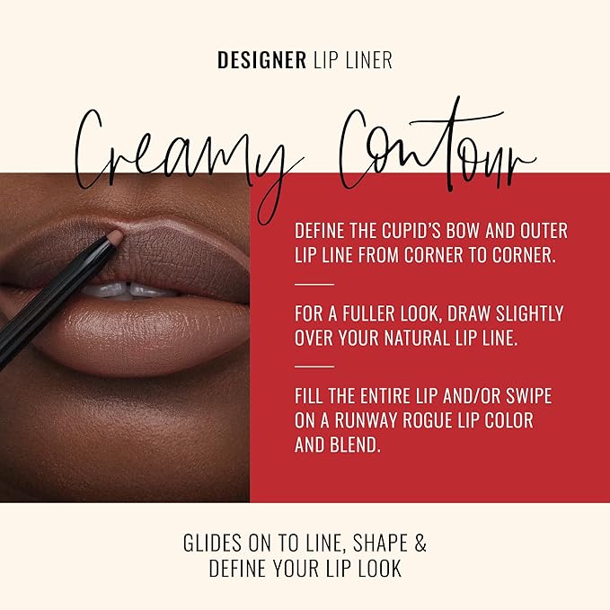 Runway Rogue Matte Lip Liner Pencil with Sharpener, ‘Trendsetter’
